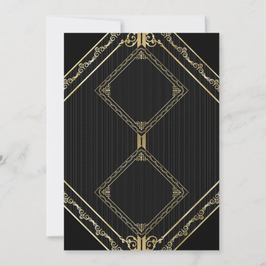 Invitation Chic Jazzy Gold (Dos)