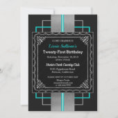 Invitation Chic Jazzy Silver (Devant)