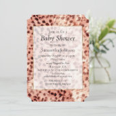 Invitation Chic Joli Rose Gold Leopard (Debout devant)