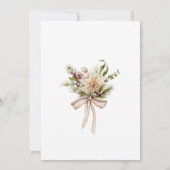 Invitation Chic Joyeux Noël nuptiale douche (Dos)
