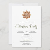 Invitation Chic Joyful Sage Green Minimalist Nordic Christmas (Devant)