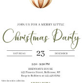 Invitation Chic Joyful Sage Green Minimalist Nordic Christmas