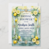 Invitation Chic L citron Méditerranéen Été Enterrement de vie (Devant)