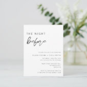 Invitation Chic La Nuit Avant Le Dîner De Répétition Invitati (Debout devant)