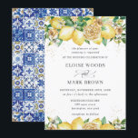 Invitation Chic Lemon Floral Summer GreenerMariage<br><div class="desc">Ce chic faire-part de mariage d'été présente de jolis citrons aquarellisés, des feuillages fleuris et verts. Conçu pour correspondre à notre collection de mariages Lemon Méditerranéens. Personnalisez-le avec vos détails facilement et rapidement, il vous suffit d'appuyer sur le bouton customiser pour réorganiser et formater le style et l'emplacement du texte....</div>