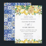 Invitation Chic Lemon Floral Summer GreenerMariage<br><div class="desc">Ce chic faire-part de mariage d'été présente de jolis citrons aquarellisés, des feuillages fleuris et verts. Conçu pour correspondre à notre collection de mariages Lemon Méditerranéens. Personnalisez-le avec vos détails facilement et rapidement, il vous suffit d'appuyer sur le bouton customiser pour réorganiser et formater le style et l'emplacement du texte....</div>
