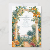 Invitation Chic Lemon Mariage d'été méditerranéen (Devant)
