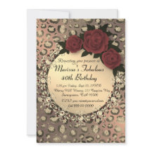 Chic Leopard Rose Fabuleux 40e anniversaire