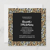 Invitation Chic Leopard Surprise 50e anniversaire (Dos)