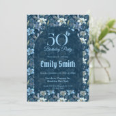 Invitation Chic Lilies Themed 10Th Birthday (Debout devant)