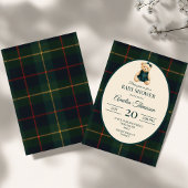 Invitation Chic Luxury Teddy Bear Baby Shower