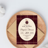 Invitation Chic Luxury Teddy Bear Baby Shower