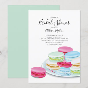 Invitation Chic Macaroon Bridal Shower
