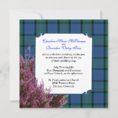 Invitation Chic MacThomas Tartan Plaid Heather Mariage (Devant)