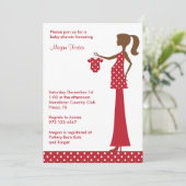 Invitation Chic maman de Noël à être (Debout devant)