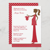 Invitation Chic maman de Noël à être (Devant / Derrière)