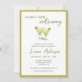 Invitation Chic Margs et matrimoniale Cocktail Fête des marié (Devant)
