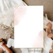 Invitation Chic Mariage d'aquarelle en terre cuite