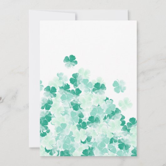 Invitation Chic mariage de St Patrick (Dos)