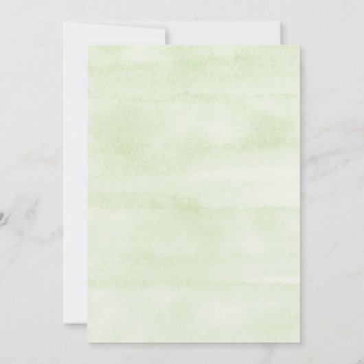 Invitation Chic Mariage Fête des mariées robe Eucalyptus Feui (Dos)