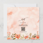 Invitation Chic Mariage Floral Aquarelle Tout En Un (Dos)