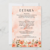 Invitation Chic Mariage Floral Aquarelle Tout En Un (Dos)
