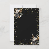 Invitation Chic Masque Diamants Noir Rose Sweet 16 (Dos)