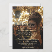 Invitation Chic Masquerade or Quinceanera Photo (Devant)