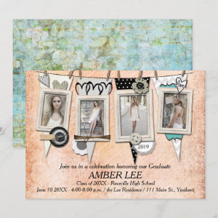Invitation chic minable de fête de remise des