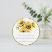 Invitation Chic minimal Boho Watercolor Fiançailles de tourne (Debout devant)