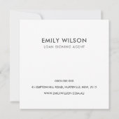 INVITATION CHIC MINIMAL ROSE BLEU PIERE NIB INKPOT NOTAIRE (Dos)
