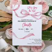 Invitation Chic Minimal She's Tying the Knot Bridal Shower