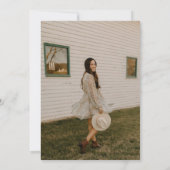 Invitation Chic Minimalist Graduation Party (Dos)