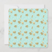 Invitation Chic Mint et Gold Diamonds Baby shower (Devant)