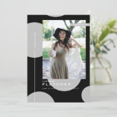 Invitation Chic Modèle photo Graduate Party (Debout devant)