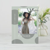 Invitation Chic Modèle photo Graduate Party (Debout devant)