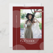 Invitation Chic Modèle photo Graduate Party (Devant)