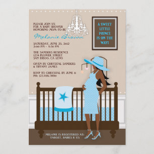 Invitation Chic Modern Mom Baby shower contemporain Invitatio