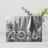 Invitation Chic Modern New Year's Eve Party (Debout devant)