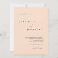Chic moderne élégant Mariage rose pâle
