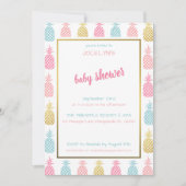 Invitation Chic Moderne Fête de Naissance sur le Thème Tropic (Devant)