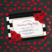 Invitation Chic Moderne Luxe Saint Valentin