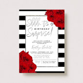 Invitation Chic Moderne Luxe Shhh... Fête d'anniversaire surp