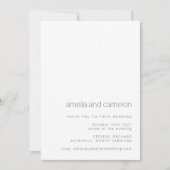Invitation Chic moderne Mariage noir blanc tout en un photo (Devant)
