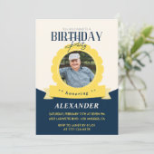 Invitation chic moderne pour 87e anniversaire (Debout devant)
