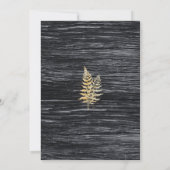 Invitation Chic moderne Rustique moments dorés sans fin amour (Dos)