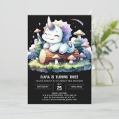Invitation Chic moderne Triceratops Anniversaire (Debout devant)