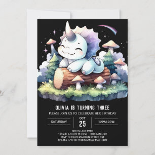 Invitation Chic moderne Triceratops Anniversaire