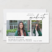 Invitation Chic Multi 5 Photo Graduation Party (Devant)