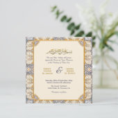 Invitation Chic musulman Mariage islamique Nikah avec code QR (Debout devant)
